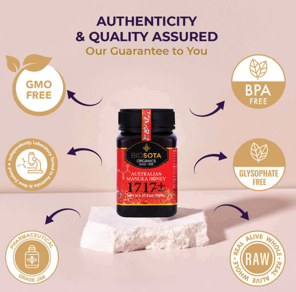 BIOSOTA Orgsanic Manuka Honey MGO 1717+