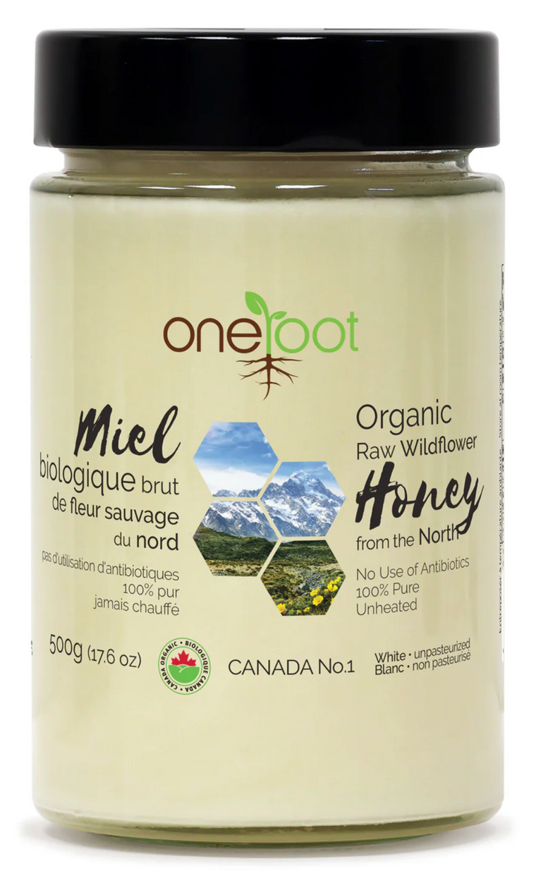 Organic Raw Wildflower Honey Unheated 500g